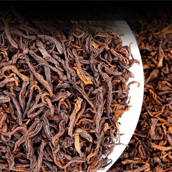 Organic Puerh ripe tea Rain Flower Bulk Yunnan Menghai Aged Limited Edition