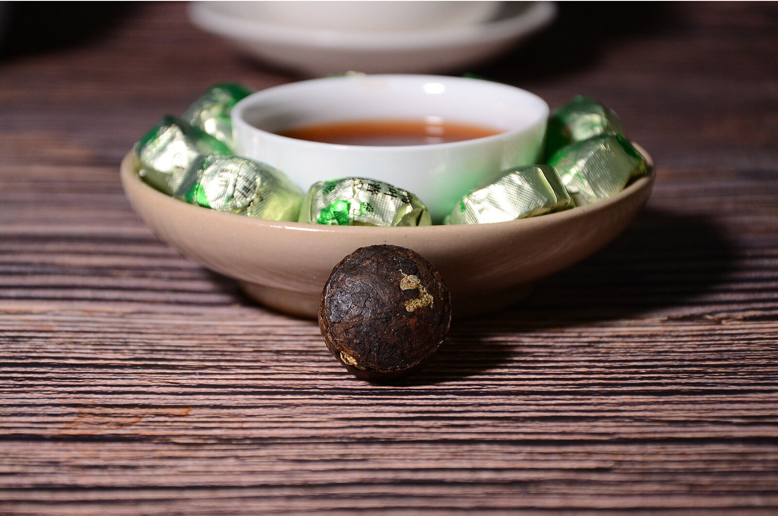 HelloYoung 500g Yunnan lotus leaf mini tuo tea cake gold brick pu-erh tea ripe tea loose