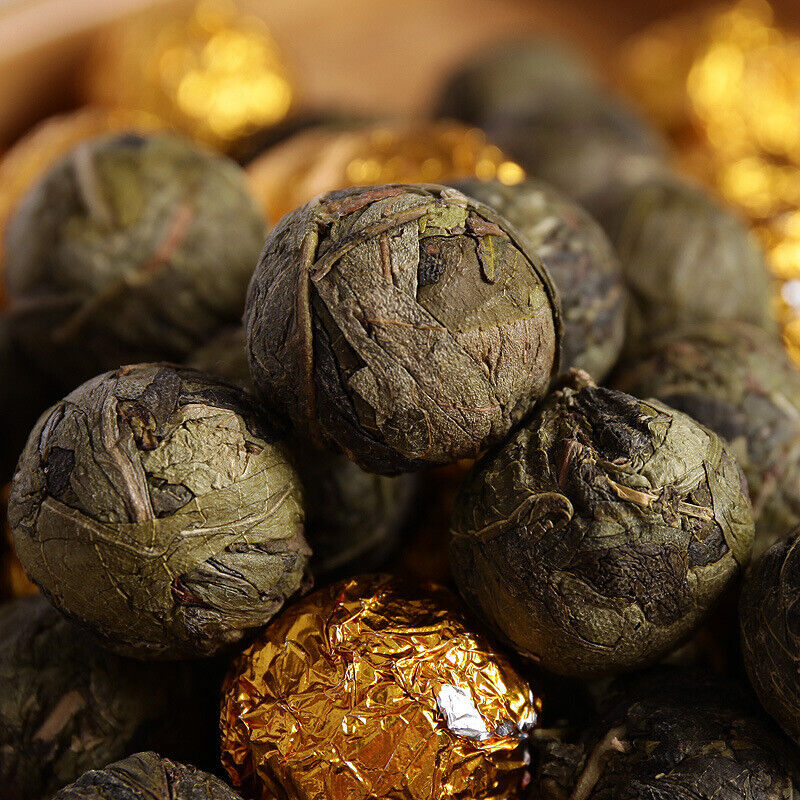 Yunnan Puerh Tea Raw Tea (Tin) Gold Leaf Dragon Ball 500g loose tea Main image