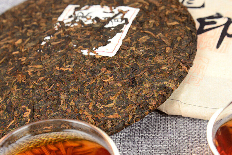 HelloYoung Yunnan Puerh Tea Cake 357g Ripe Puerh Tea Cake Ancient Tree Tea Cake