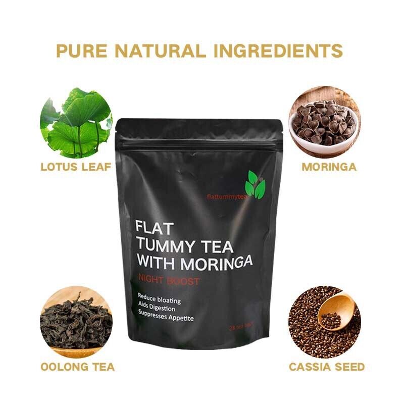 All Natural Flat Tummy Tea with Moringa Herbal Tea 3g*28 bags