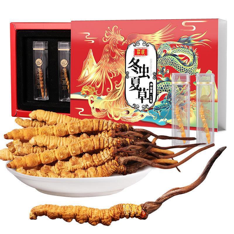 Cordyceps Sinensis Plump and Non-breaking Grass 4 Pieces/g Dong Chong Xia Cao Main image