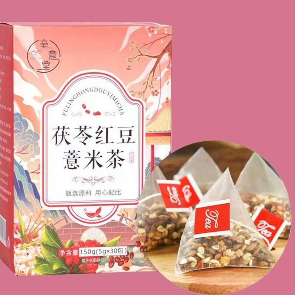 Detox Tea Red Bean Coix Herbal Blend for Dampness Relief Natural Flower Infusion Main image