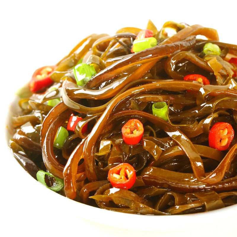 Spicy Kelp Shredded Seaweed Snack Instant Open Bag