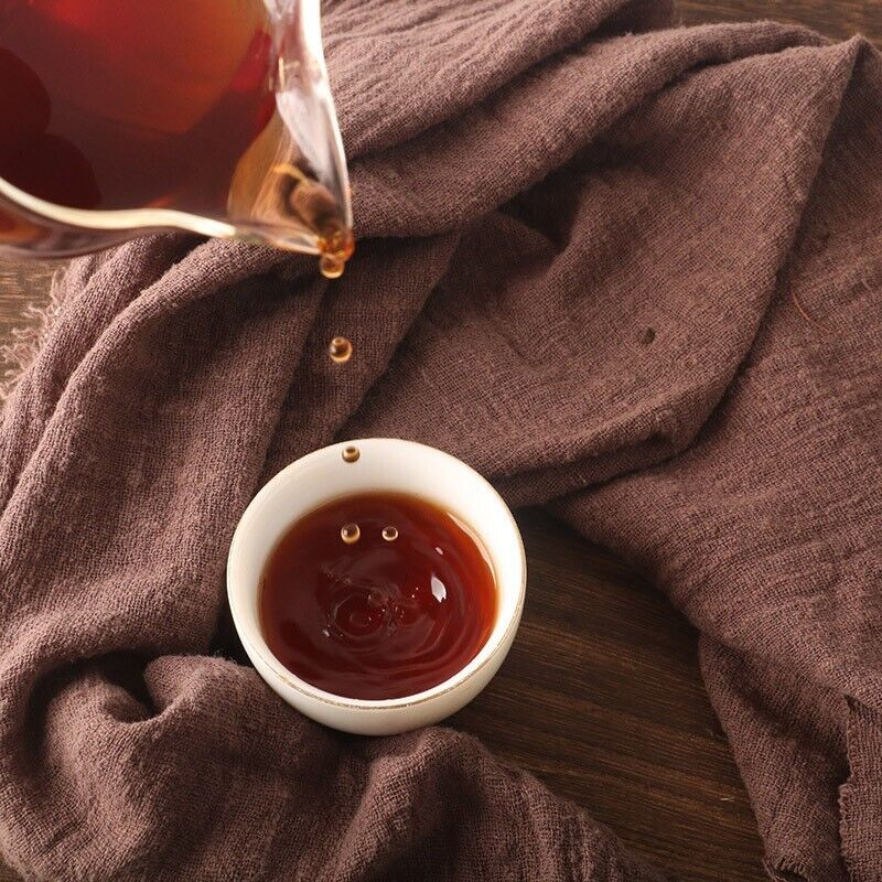 Old Tree Tea Leaves Fermented Pressed Aged Puerh Tea  Puerh Ripe Tea Cake 357g Secondary image