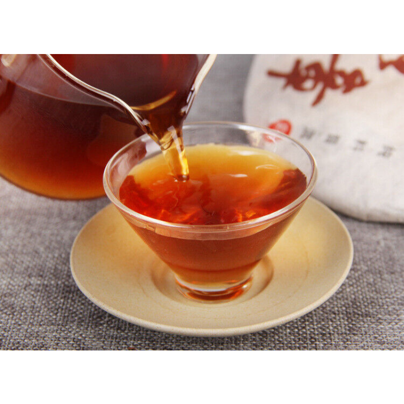 357g Yunnan Pu'er Tea Black Tea Pu'er Tea Ancient Tree Pu'er Tea Ripe Tea Cake
