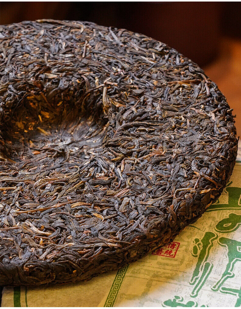 HelloYoung 357g Puerh Raw Tea Cake Menghai Raw Tea Cake Yunnan Pu'er Tea