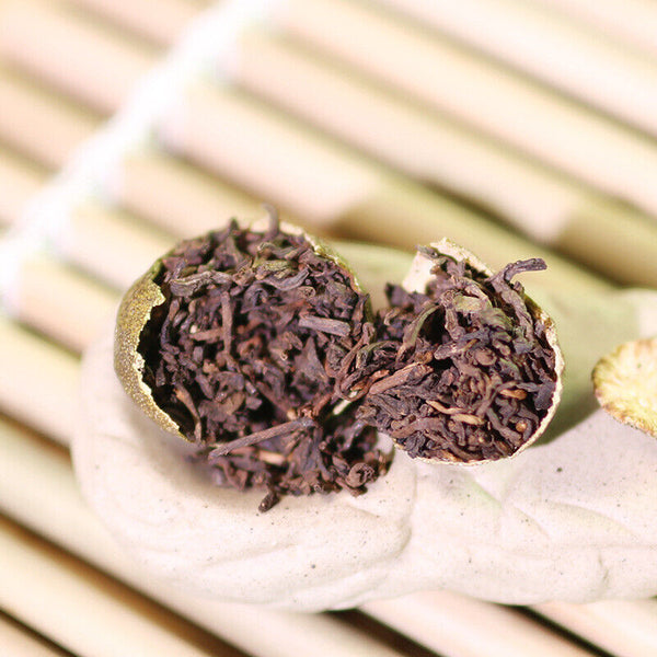 Pu'er Ripe Tea Xinhui Chenpi Xiaoqinggan Traditional Method of Production 500g