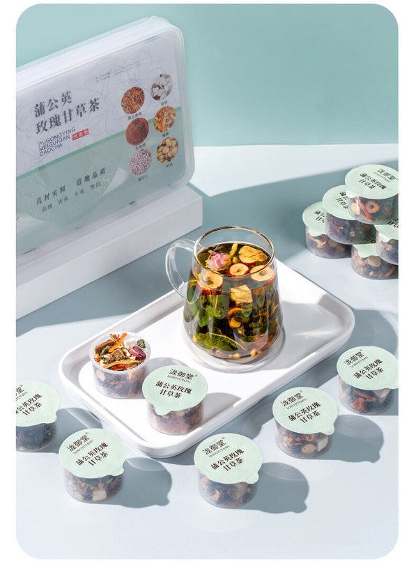 255g Canned Dandelion, Rose & Licorice Tea: Natural Wellness Blend