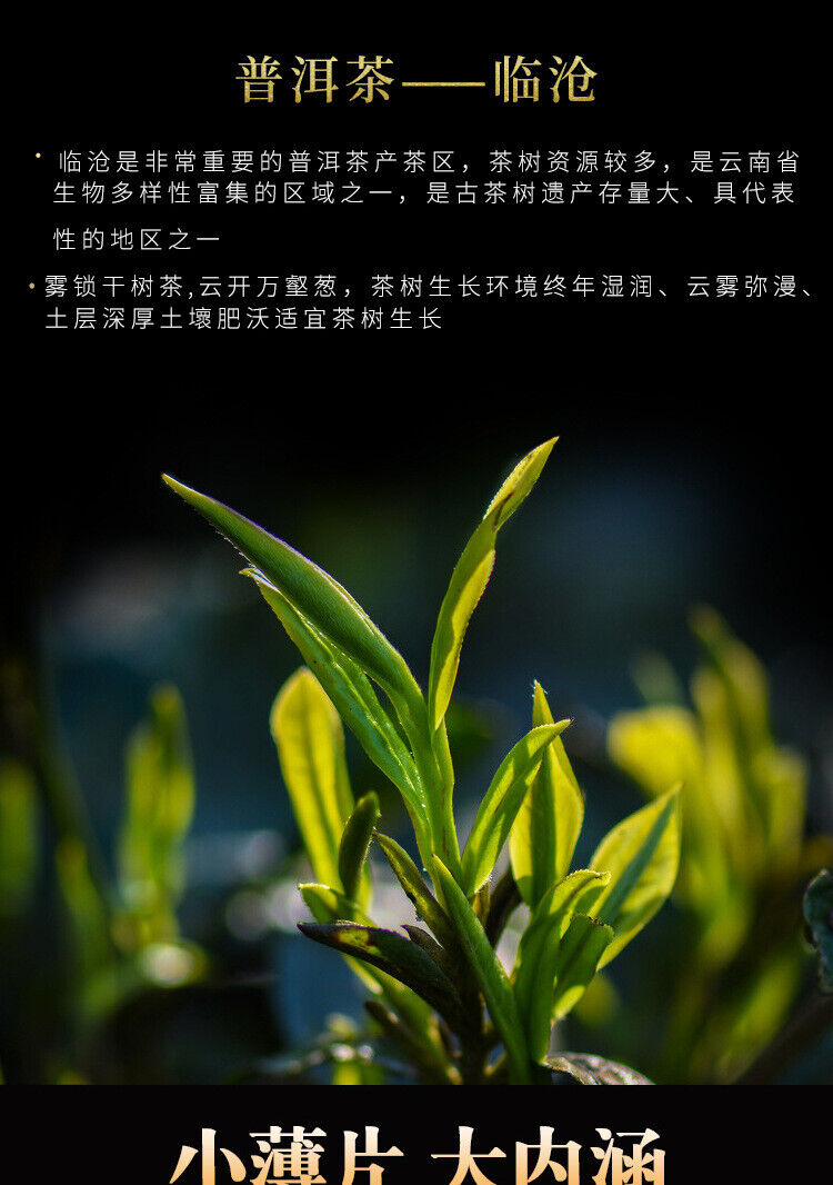 HelloYoung 500g Yunnan Pu'er Tea Raw Tea Leaves Xigui Thin Slices Small Slices Square Tea