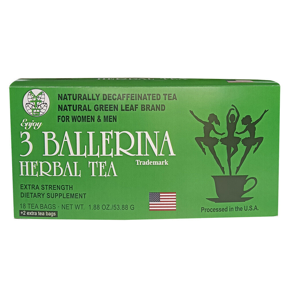 3 BALLERINA TEA Extra Strenght Dietary Supplyment Herb Tea Slimming 18 Bags Main image