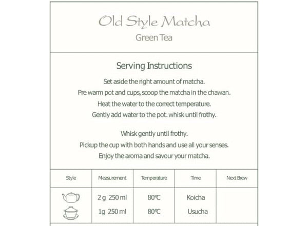 Matcha Organic Green Tea Japan - Artisan Farm - Sen Ca - 50g