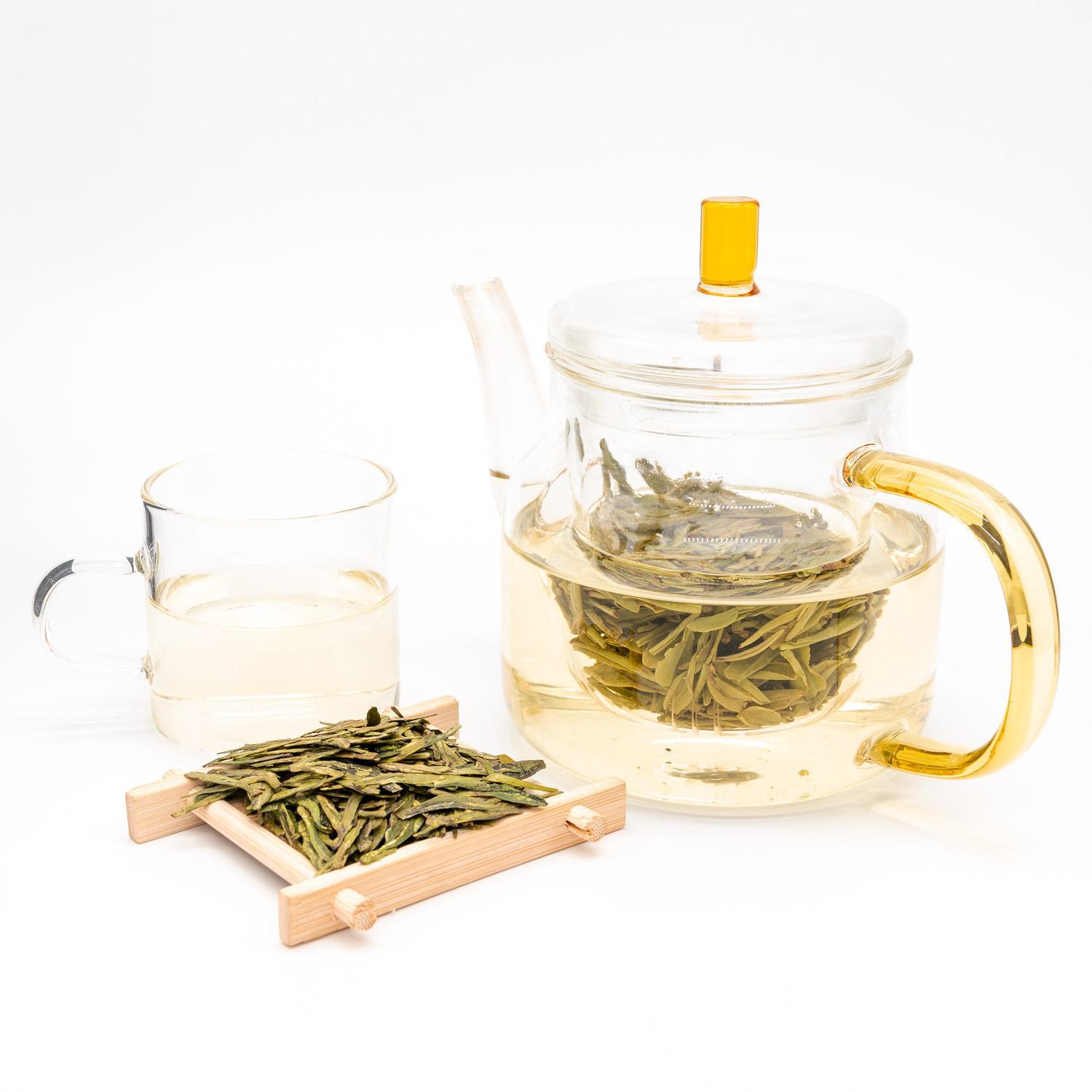 Pure handmade Chinese Long Jing Dragon Well Green Tea Yuqian 1st Grade 250g Main image