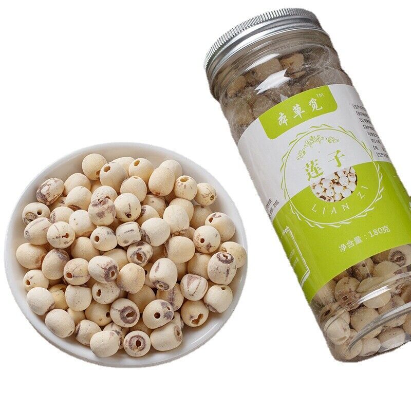HelloYoung New Lotus Seeds Coreless White Lotus Seed Meat Dried Lotus Seeds 180g