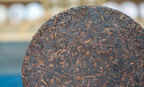 HelloYoung 357g Yunnan Banzhang Dragon Cake Shongyuantang Puerh Ripe Tea Aged Cake Tea