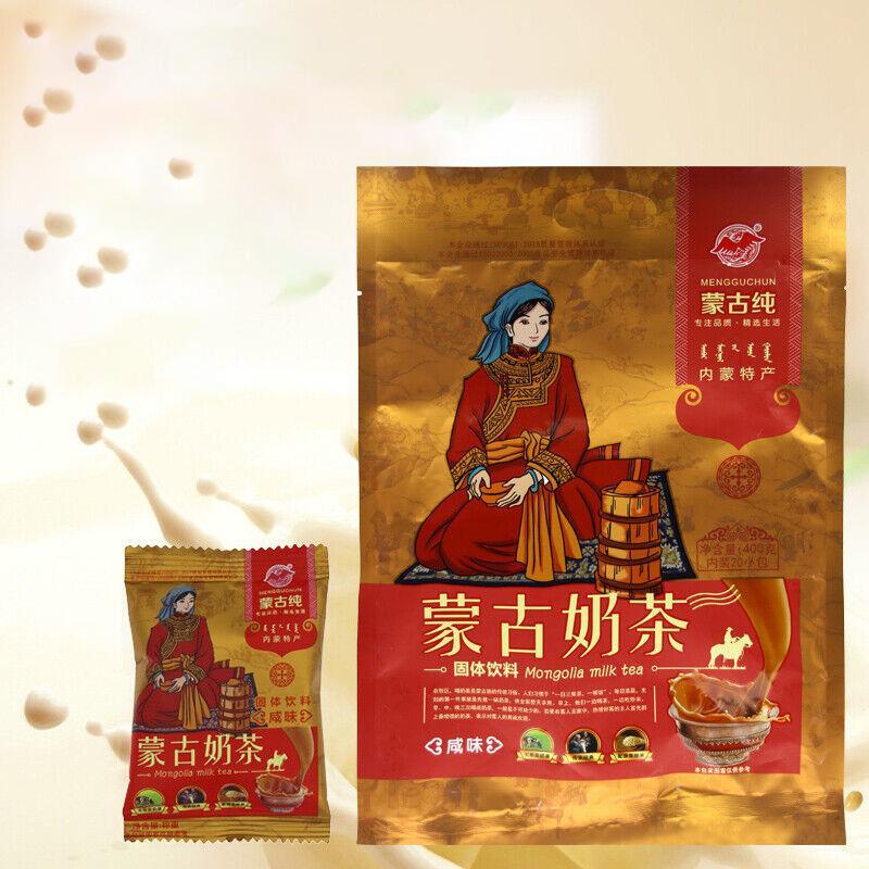 Handpicked Mongolian Pure Salty Milk Tea 400g (20 packs) Instant Milk Tea Powder Secondary image