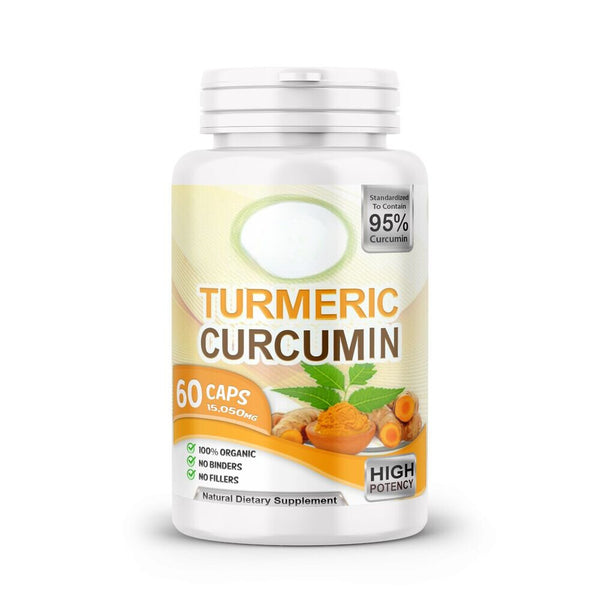 TUMERIC 3000 Mg DAILY TURMERIC MAX Potency CURCUMIN 95% PILLS With Black Pepper