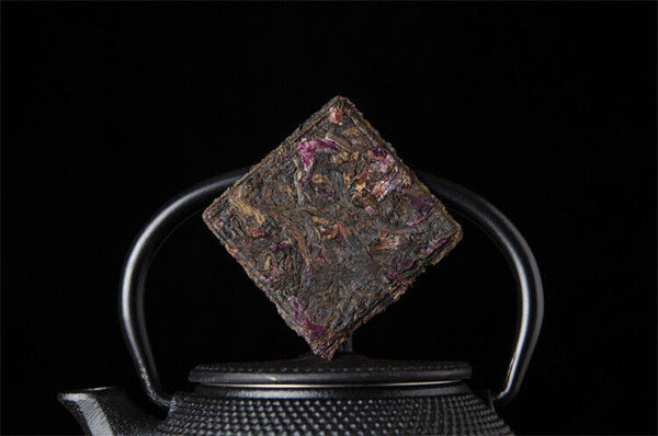 HelloYoung Puerh Tea Thinly Sliced Ripe Tea Rose Panax Ginseng Flower Icelandic Tea 160G