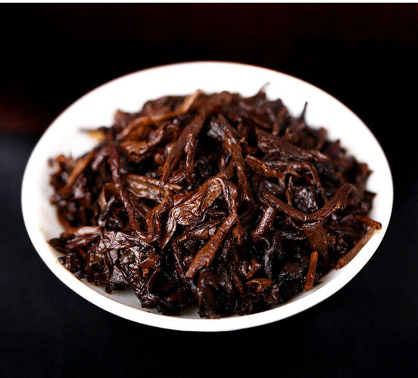 Lao Ban Zhang Ancient Tree Pu'er Tea Cake Yunnan Qizi Cake Tea Aged Ripe Pu'er