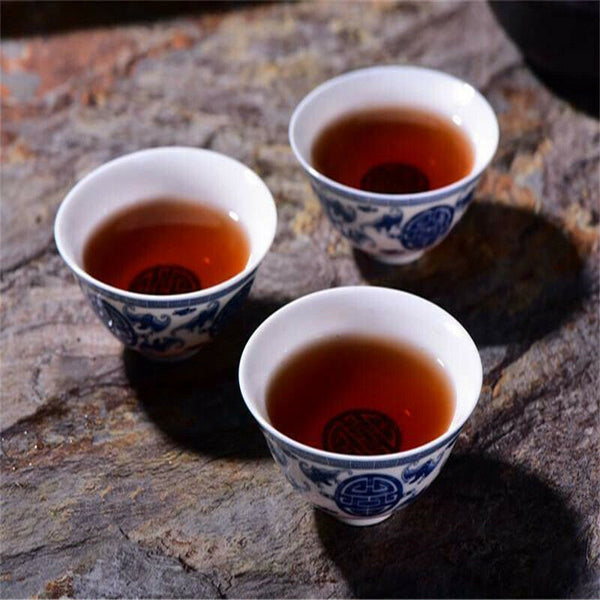 HelloYoung Natural Puerh Ripe Tea Brick Menghai Ecological Big Tree Pu-Erh Black Tea 1000g
