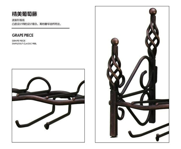 Wall-mounted Wine Rack New Bottle Holders Wine Storage Shelf Bar Wall Decoration