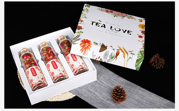 HelloYoung 150G Rose tea, osmanthus box, flower fruit tea, gift box, flower tea