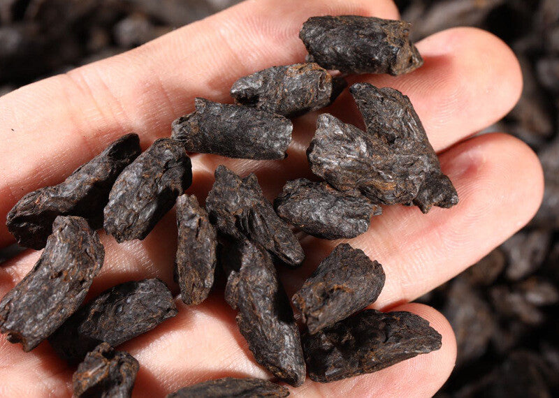250G Yunnan Pu'er Ripe Tea Glutinous Rice Fragrant Tea Fossil Broken Silver Tea