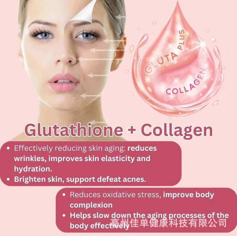 Anti-aging skin Whitening Gummies 60 Gummies Glutathione Collagen Glow