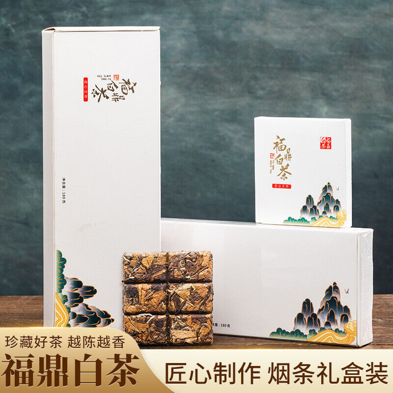 Fuding Old White Tea Shou-mee Kleine Quadratische Geschenkbox Kleine Tee Kuchen