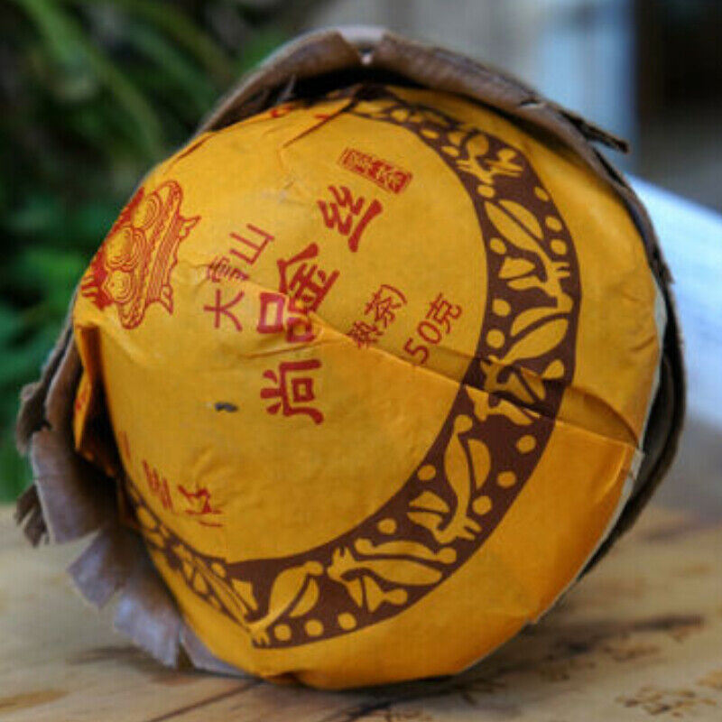 250g Aged Pu-erh Tea Cooked Ripe Puer Big Snowy Mountain Xiaguan Mushroom Shape