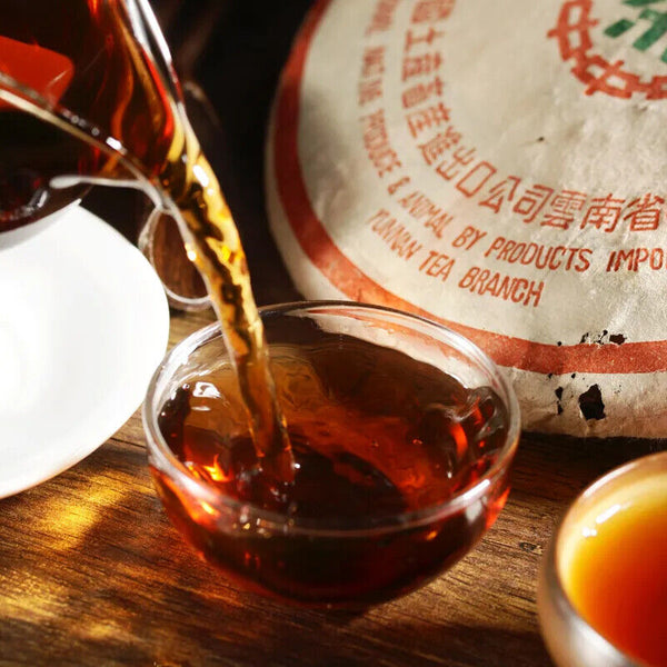 HelloYoung Pu Er Tea Oldest Puer Tea,ansestor Antique,honey Sweet,,dull-red Puerh Tea 357g
