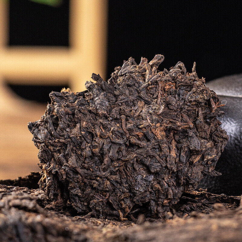 Pu'er Tea Ripe Tea Brown Mellow Aroma Brown Mountain Ripe Tea Menghai Tea 357g
