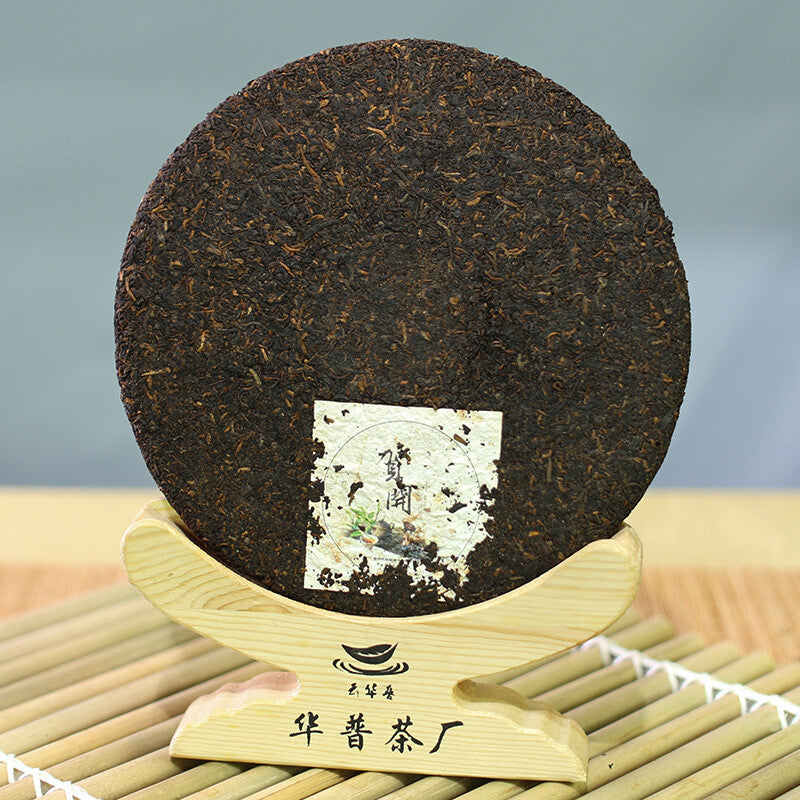 Puerh Tea He Kai Pure Fermented Tightly Pressed 357g Puerh Ripe Tea Cake Secondary image