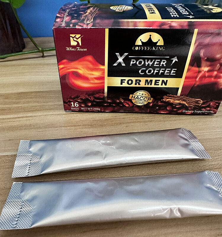 Man X Power Kaffee Maca Erweiterung Instant-Kräuterkraft-Kaffee 12,5g×16 Beutel