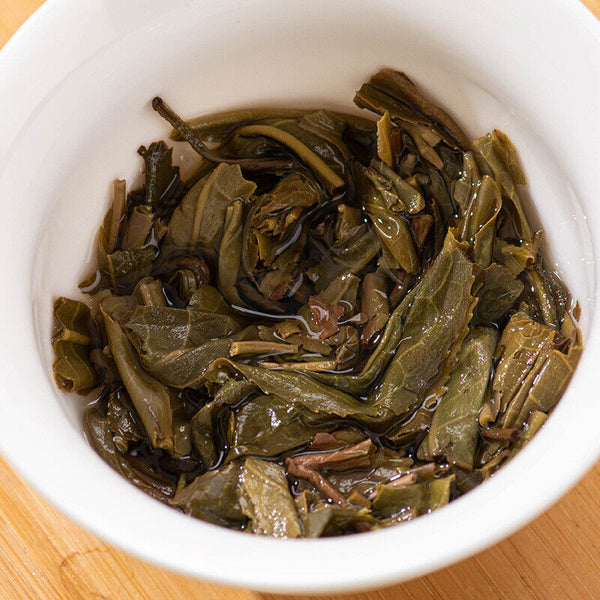 HelloYoung 357g Ancient Tree Raw Tea Cake Yunnan Puerh Tea Leaves Menghai Raw Tea Cake