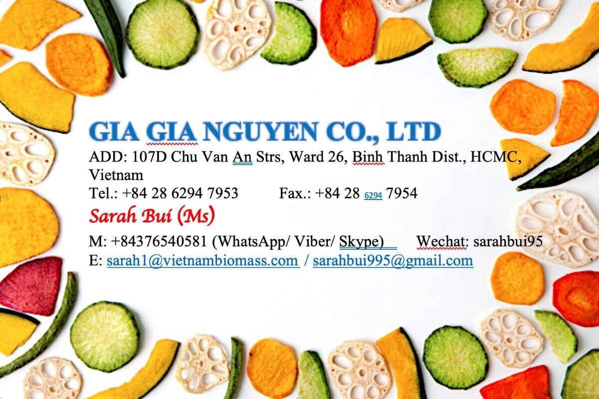 Dried Vegetable Chips VF Vegetable Chips From Vietnam 500g