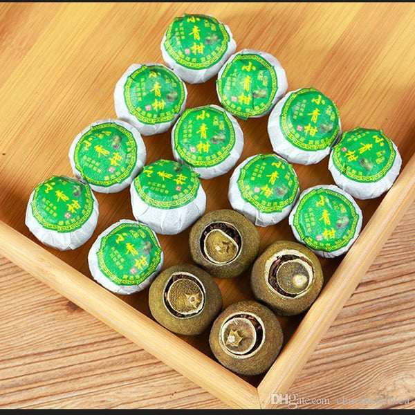 HelloYoung 20pcs Natural Tea Bag Tangerine Peel Pu'er Tea Bag Qinggan Pu'er Tea 250g-300g