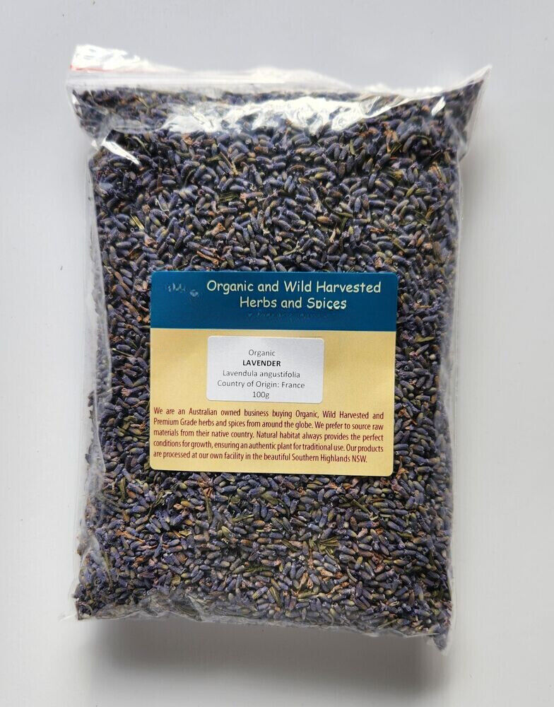 LAVENDER ORGANIC HERBAL TEA 100g Flower Lavendula angustifolia Dried Herb Main image
