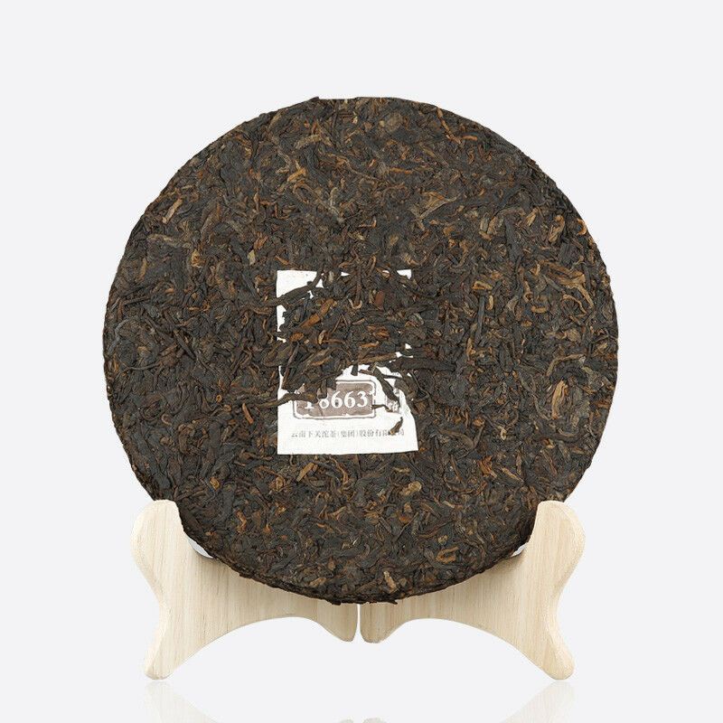 HelloYoung Ripe Puer Cake Black Tea Pu erh Tea Cooked Tea T8663 Xiaguan Jinbang Series 357g