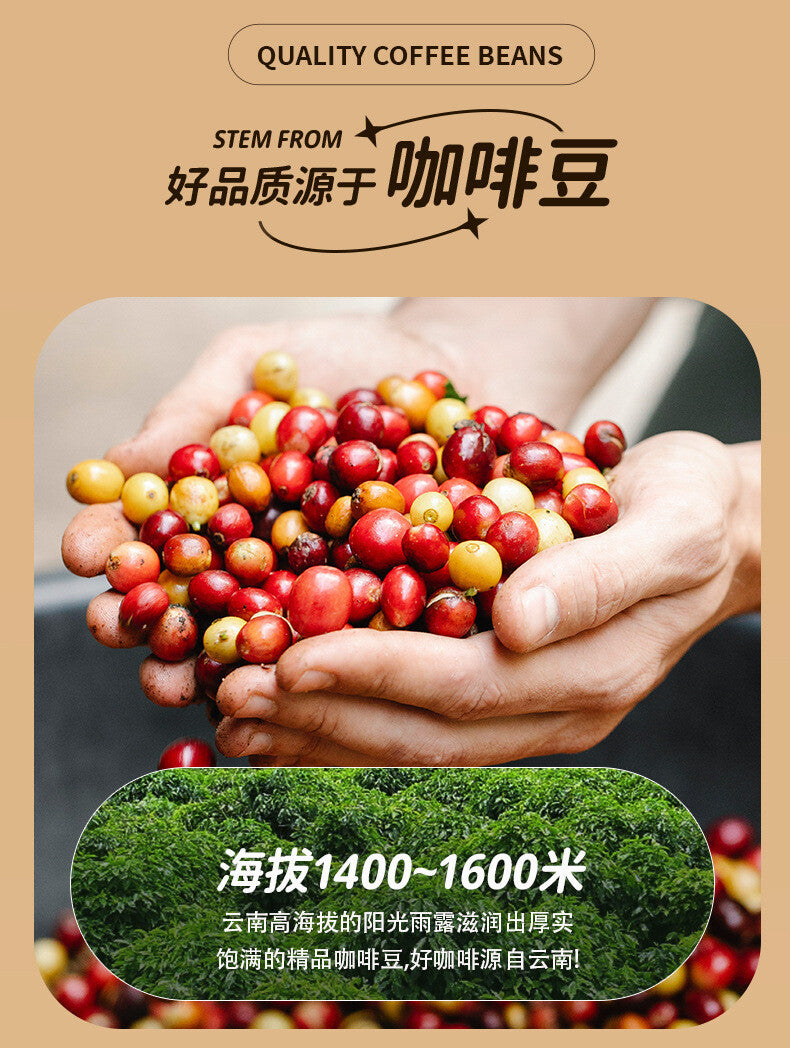 Yunnan Instant Black Coffee – Cold Brew Freeze-Dried for Quick & Bold Flavor