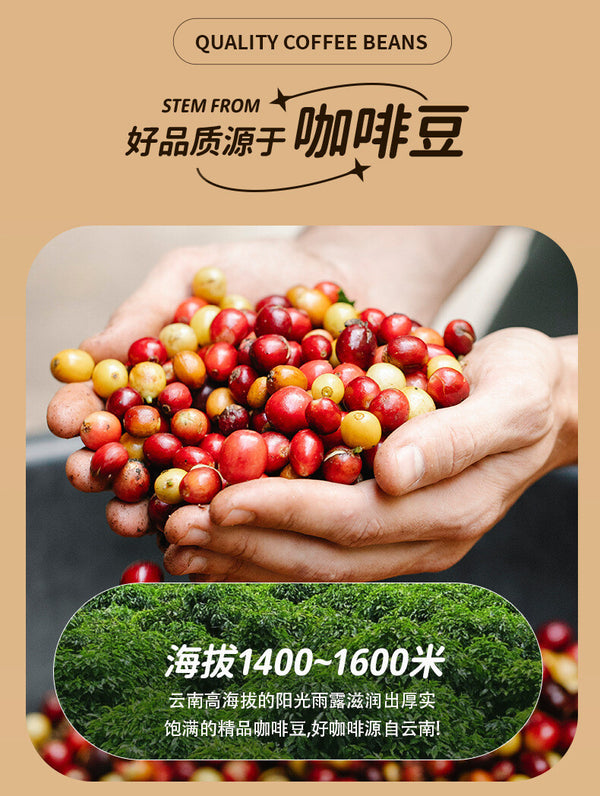 Yunnan Instant Black Coffee – Cold Brew Freeze-Dried for Quick & Bold Flavor