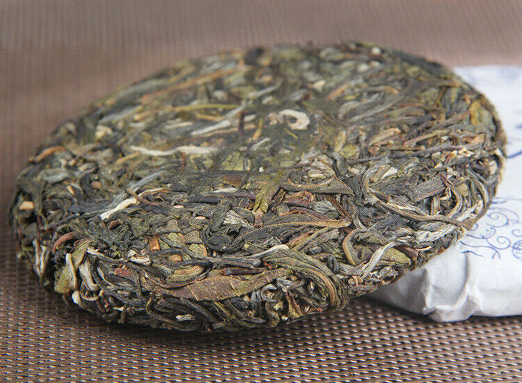 HelloYoung 100g Yunnan Menghai He Kai Sun Green Pu-erh Raw Tea Cake Seven Seed Cake Tea