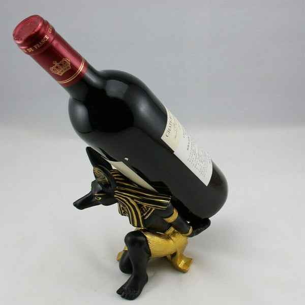 Wine Bottle Holder Resin Anubis God Wine Rack Wine Bar Kitchen Tools Accessories
