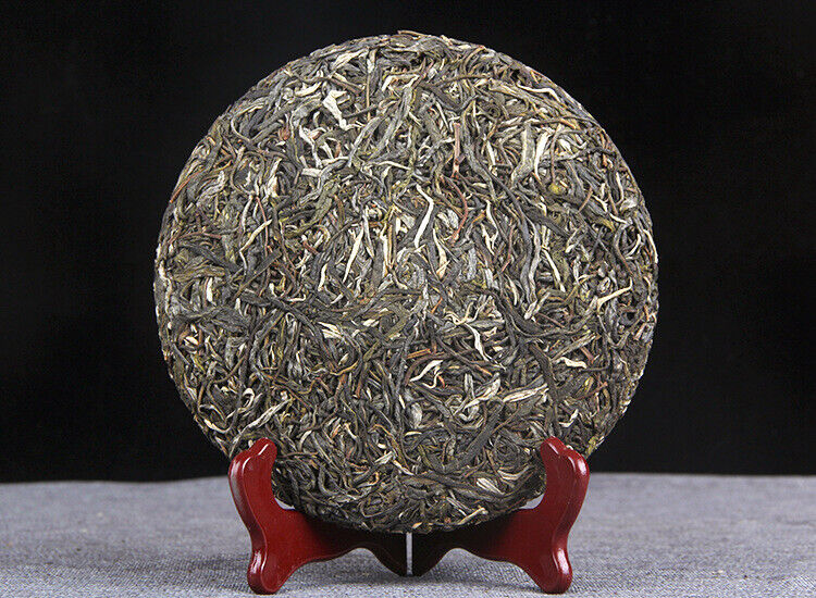 HelloYoung 357g Old Tree Puerh Raw Tea Cake Menghai Black Tea 头春茶年传世印级 古树普洱茶生茶勐海黑茶密香