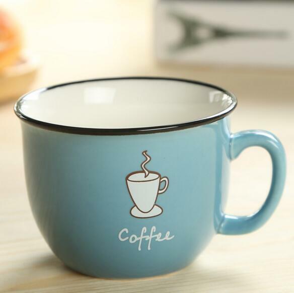 Ceramic Mug Coffee Milk Breakfast Cup Cute Porcelain Tea Mugs 250ml Novetly Gift