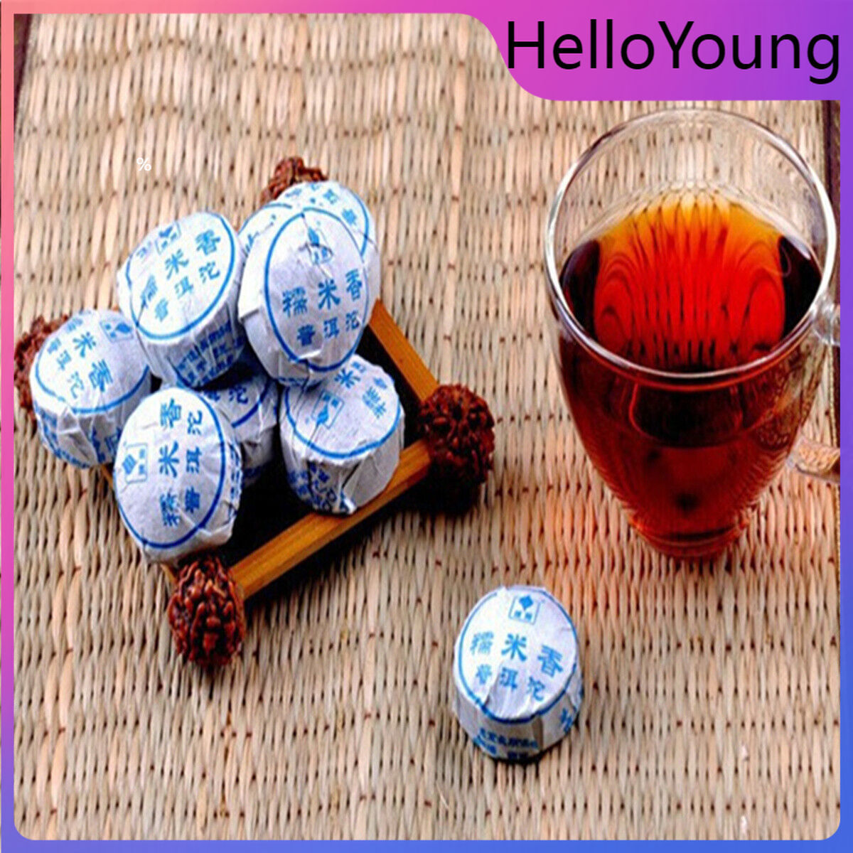 Organic Ripe Puer Tea Chinese Yunnan Mini Puerh Tea 100g Black Tea Green Food Main image