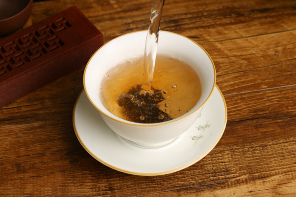 500g Black Tea Puerh Tea,Golden Bud Old Tea Head Menghai Ripe Tea