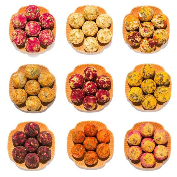 10 Pcs Handmade Health Tea Blooming Tea Mix Dried Flower Tea Ball