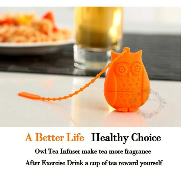 Silicone Filter Infuser Owl  Tea Loose Tea Strainer Diffuser Coffee Tea Teaspoon