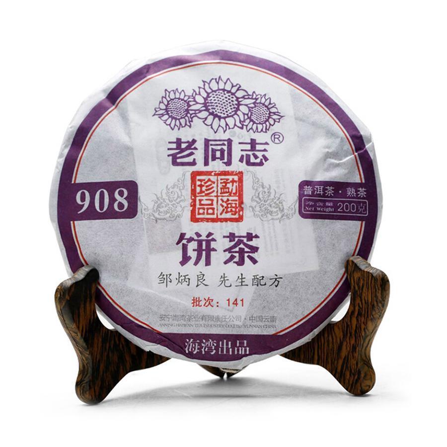 2014yr Laotongzhi 908 Old Comrade Ripe Puer Tea,Shu Puer Tea Main image